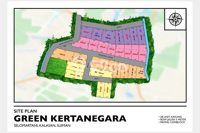 Lahan Kosong Dijual di Kotagede, Yogyakarta, Luas 165m2 Area Strategis Lahan Kosong Dijual di Kotagede, Yogyakarta, Luas 165m2 Area Strategis