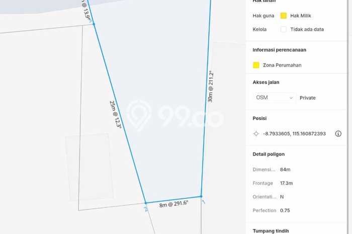Tanah Kavling Dijual di Badung dengan Spesifikasi 500m2 Tanah Kavling Dijual di Badung dengan Spesifikasi 500m2