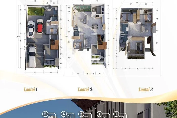 Ready to Use! Luxury House LT 120m2 Desain Modern di AP Pettarani Ready to Use! Luxury House LT 120m2 Desain Modern di AP Pettarani