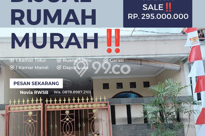 Rumah Modern LB/LT 55m2/60m2 Siap Huni di Karang Satria, Bekasi Rumah Modern LB/LT 55m2/60m2 Siap Huni di Karang Satria, Bekasi