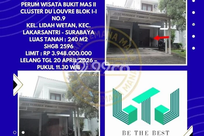 Rumah Eksklusif Dijual LT 240m2 di Lakarsantri, Surabaya Rumah Eksklusif Dijual LT 240m2 di Lakarsantri, Surabaya