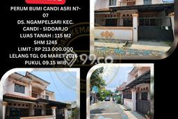 Rumah Budget Terbaik Dijual Area Candi LT 115m2 Rumah Budget Terbaik Dijual Area Candi LT 115m2