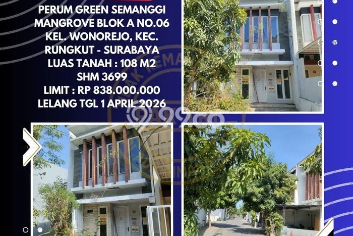 Jual Rumah Modern 3 KT di Wonorejo, Surabaya Jual Rumah Modern 3 KT di Wonorejo, Surabaya
