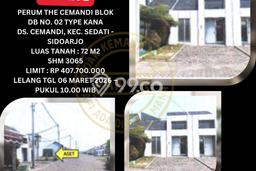 Dijual Rumah Murah di Sedati Sidoarjo Harga Rp 407 Juta LT 72m2 Dijual Rumah Murah di Sedati Sidoarjo Harga Rp 407 Juta LT 72m2
