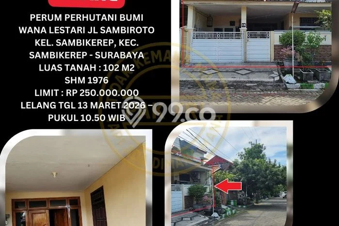 Rumah Sederhana Dijual Lokasi Sambikerep 2 Kamar dengan LT 102m2 Rumah Sederhana Dijual Lokasi Sambikerep 2 Kamar dengan LT 102m2