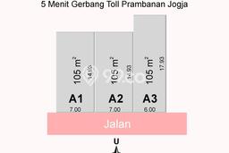 Untuk Dijual Tanah di Prambanan Klaten Luas 105m2 - Untuk Dijual Tanah di Prambanan Klaten Luas 105m2 -