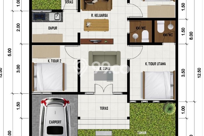 Jual Rumah Murah Meriah Jambi Timur Punya 3 KT & LT 100m2 Jual Rumah Murah Meriah Jambi Timur Punya 3 KT & LT 100m2