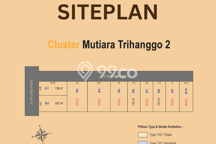 Hunian Cantik Modern Lb 120m2 di Sleman, Sleman Hunian Cantik Modern Lb 120m2 di Sleman, Sleman