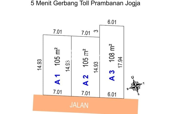 Lahan Dijual Lokasi Klaten Selatan, Klaten dengan Luas Tanah 105m2 dan Status SHM Lahan Dijual Lokasi Klaten Selatan, Klaten dengan Luas Tanah 105m2 dan Status SHM