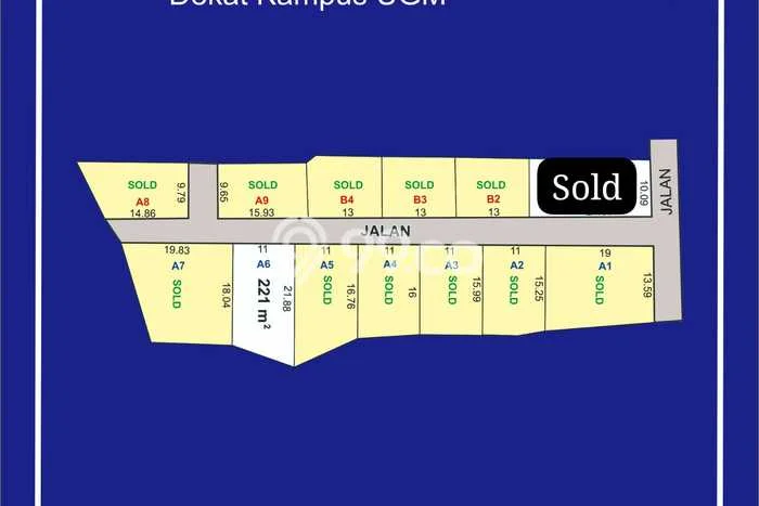 Lahan Dijual Lokasi Sleman, Sleman dengan Luas Tanah 221m2 dan Status SHM Lahan Dijual Lokasi Sleman, Sleman dengan Luas Tanah 221m2 dan Status SHM