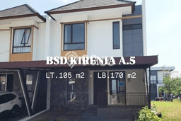 Rumah Strategis Minimalis Lb 170m2 di BSD, Tangerang Selatan Rumah Strategis Minimalis Lb 170m2 di BSD, Tangerang Selatan