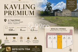 Dijual Tanah 158m2 di Pogung, Yogyakarta Dijual Tanah 158m2 di Pogung, Yogyakarta