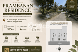 Tanah Kavling untuk Dijual di Prambanan Sleman 105m2 Tanah Kavling untuk Dijual di Prambanan Sleman 105m2