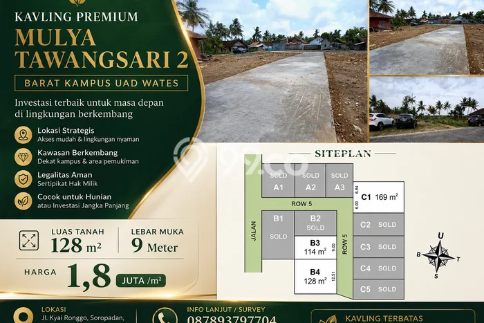 Tanah Dijual Lokasi Pengasih, Kulon Progo dengan Luas Tanah 128m2 dan Status SHM Tanah Dijual Lokasi Pengasih, Kulon Progo dengan Luas Tanah 128m2 dan Status SHM