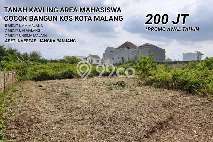 Kavling Tanah untuk Dijual di Malang Kota, Malang, Luas 60m2 Kavling Tanah untuk Dijual di Malang Kota, Malang, Luas 60m2