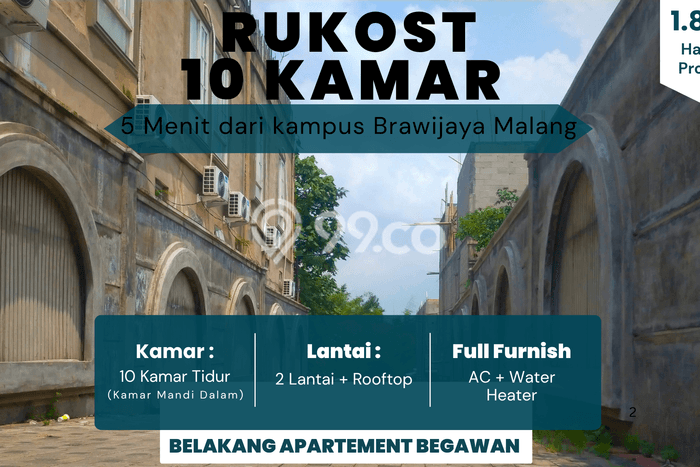 Aset Investasi! Rumah Kost Dijual di Lowokwaru, Malang, 10 KT, 10 KM, Luas 121m2 Aset Investasi! Rumah Kost Dijual di Lowokwaru, Malang, 10 KT, 10 KM, Luas 121m2