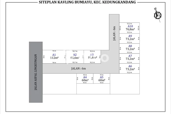Kavling Tanah untuk Dijual di Bumiayu, Malang, Luas 112m2 Kavling Tanah untuk Dijual di Bumiayu, Malang, Luas 112m2