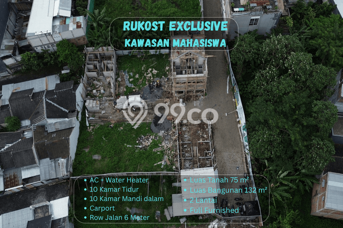 Dijual Rumah Kost di Merjosari, Malang, 1 KT, 0 KM, Bangunan 132m2 Dijual Rumah Kost di Merjosari, Malang, 1 KT, 0 KM, Bangunan 132m2