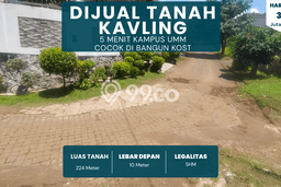 Dijual Tanah Lokasi Merjosari, Malang Seluas 224m2 Dijual Tanah Lokasi Merjosari, Malang Seluas 224m2