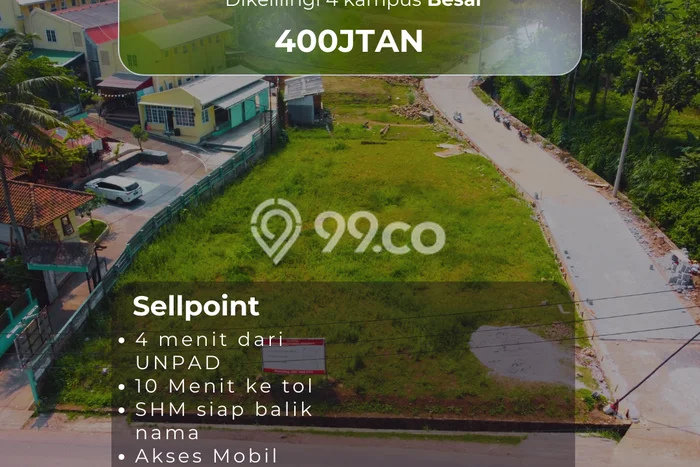 Tanah di Jatinangor, Luas 100m², Lokasi Premium Tanah di Jatinangor, Luas 100m², Lokasi Premium