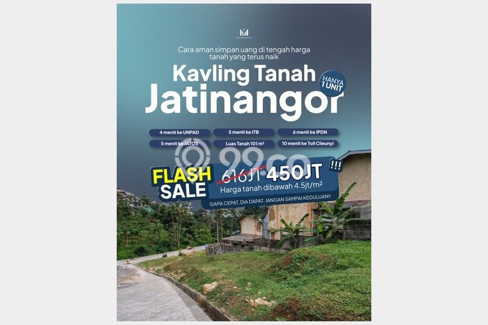 Lahan untuk Dijual Lokasi Jatinangor, Sumedang Luas 101m2 SHM Lahan untuk Dijual Lokasi Jatinangor, Sumedang Luas 101m2 SHM
