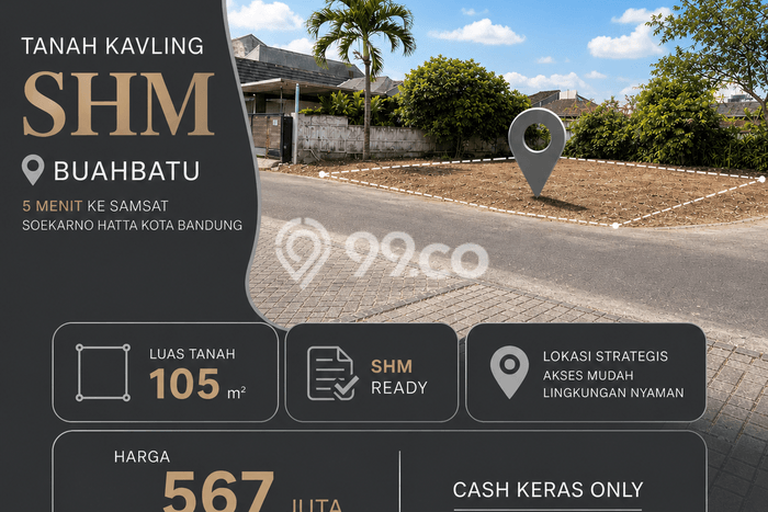 Lahan Kosong Dijual di Bandung dengan Area 105m2 Lahan Kosong Dijual di Bandung dengan Area 105m2