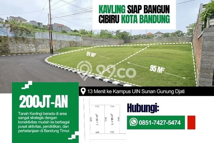 Dijual Tanah di Cibiru Bandung Luas 91m2 SHM Dijual Tanah di Cibiru Bandung Luas 91m2 SHM