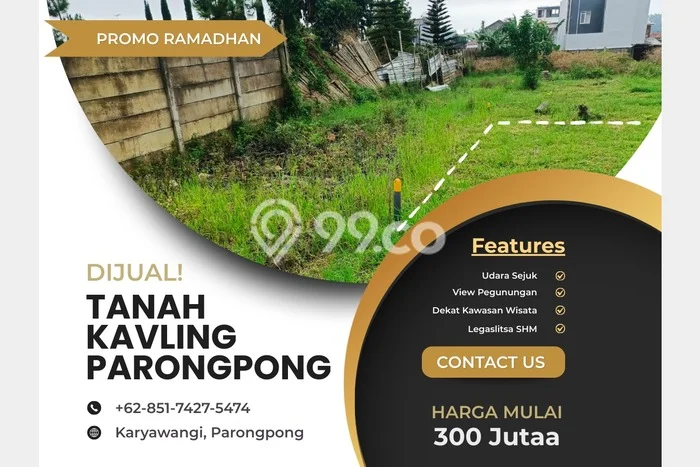 Tanah Komersial Dijual di Parongpong Bandung Barat 101m2 Tanah Komersial Dijual di Parongpong Bandung Barat 101m2