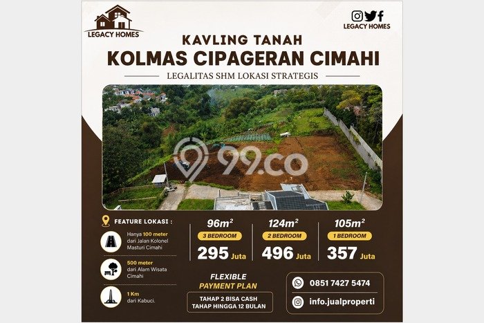 Tanah Dijual Lokasi Cimahi Tengah, Cimahi dengan Luas Tanah 96m2 dan Status SHM Tanah Dijual Lokasi Cimahi Tengah, Cimahi dengan Luas Tanah 96m2 dan Status SHM