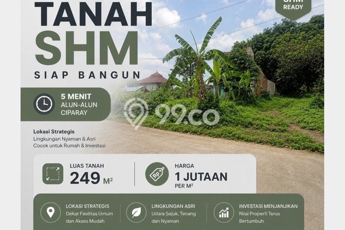 Untuk Dijual Tanah di Ciparay Bandung Luas 249m2 SHM Untuk Dijual Tanah di Ciparay Bandung Luas 249m2 SHM