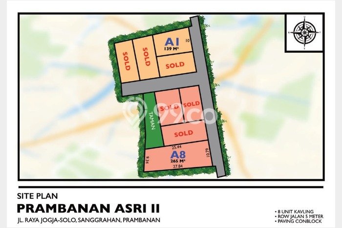Tanah Dijual di Yogyakarta Seluas 265m2 Strategis Tanah Dijual di Yogyakarta Seluas 265m2 Strategis