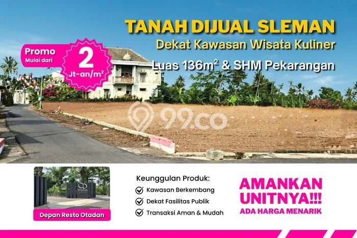 Kavling Tanah Dijual di Ngaglik Sleman Spesifikasi 136m2 Kavling Tanah Dijual di Ngaglik Sleman Spesifikasi 136m2