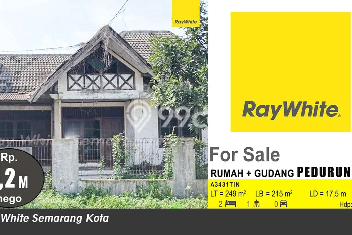 Gudang Dijual di Pedurungan Semarang dengan LB 215m2 Gudang Dijual di Pedurungan Semarang dengan LB 215m2