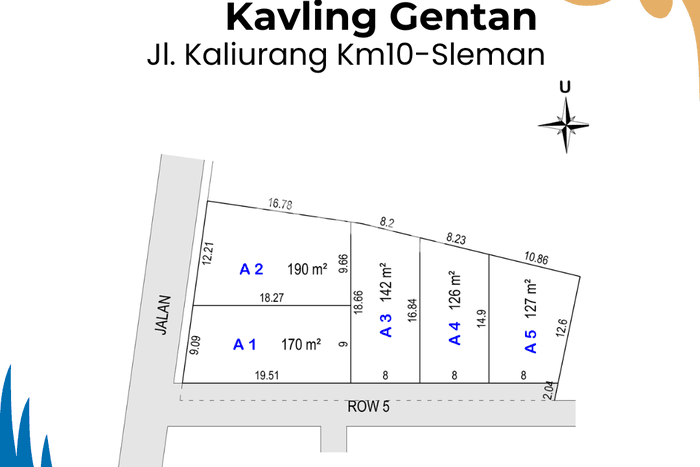 Tanah untuk Dijual Lokasi Ngemplak, Sleman Luas 126m2 SHM Tanah untuk Dijual Lokasi Ngemplak, Sleman Luas 126m2 SHM