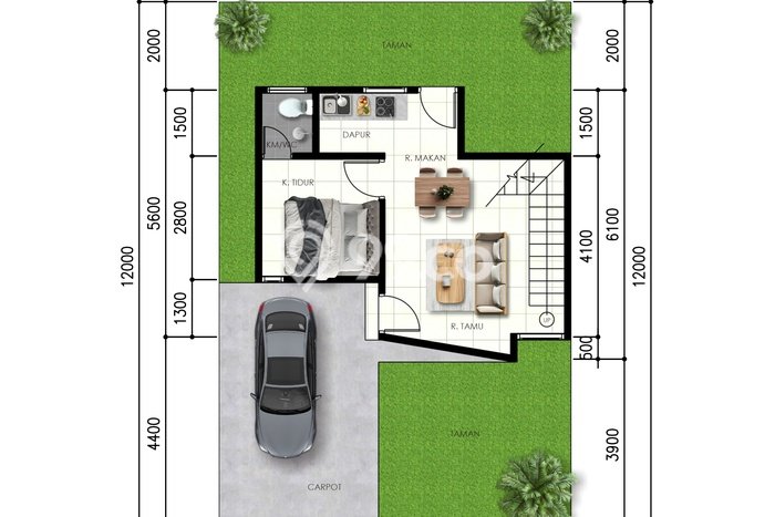 Hunian Cantik Modern Lb 90m2 di Berbah, Sleman Hunian Cantik Modern Lb 90m2 di Berbah, Sleman