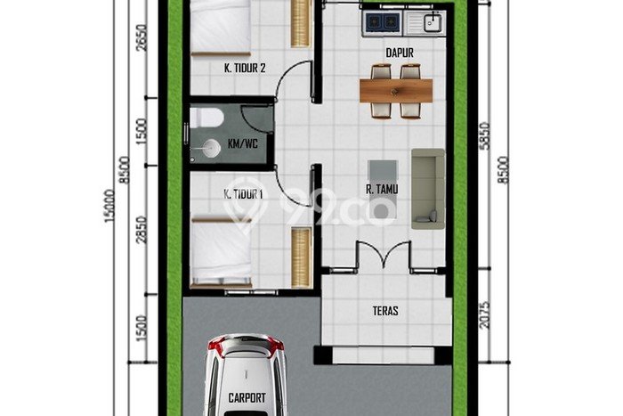 For Sale Rumah 2 Kamar Lokasi Ideal Nyaman dan Strategis di Rajabasa For Sale Rumah 2 Kamar Lokasi Ideal Nyaman dan Strategis di Rajabasa