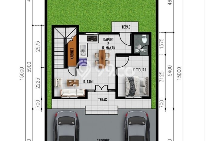 Rumah Modern Cantik 3 Kamar Siap Huni di Sukarame Rumah Modern Cantik 3 Kamar Siap Huni di Sukarame