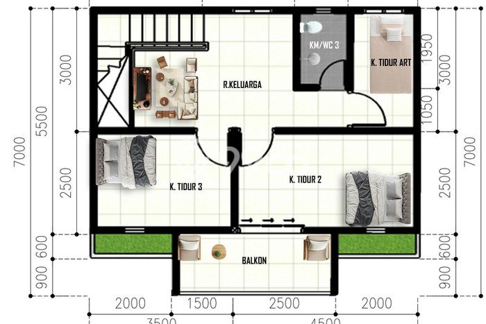 Rumah Strategis Modern Lb 107m2 di Rajabasa, Bandar Lampung Rumah Strategis Modern Lb 107m2 di Rajabasa, Bandar Lampung