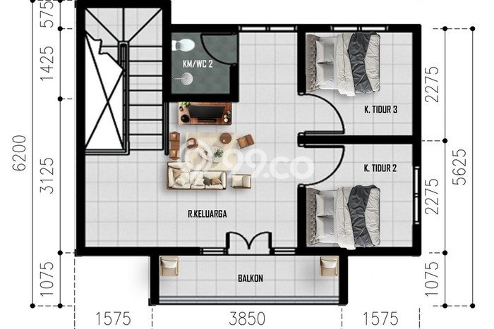 Rumah Modern Cantik 3 Kamar Siap Huni di Sukarame Rumah Modern Cantik 3 Kamar Siap Huni di Sukarame