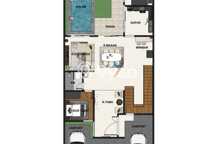 Rumah Luxury Modern Tanpa Renovasi di Araya Malang Rumah Luxury Modern Tanpa Renovasi di Araya Malang