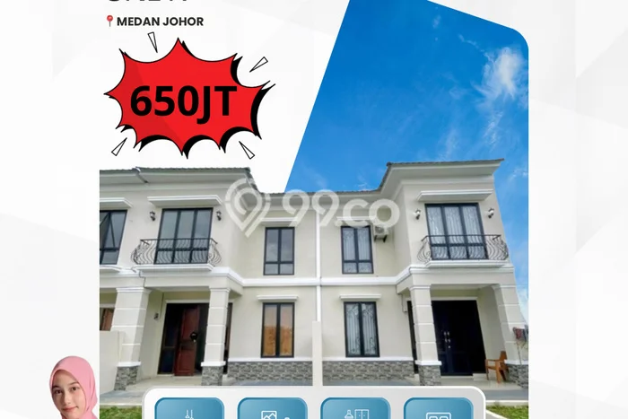 Rumah Modern Cantik 3 Kamar Bisa Langsung Pindah di Medan Johor Rumah Modern Cantik 3 Kamar Bisa Langsung Pindah di Medan Johor