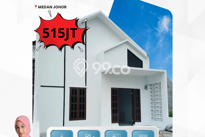 Jual Rumah Favorit Siap Huni LB 75m2 di Medan Johor, Medan Jual Rumah Favorit Siap Huni LB 75m2 di Medan Johor, Medan