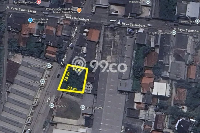 Tanah Disewakan di Kosambi, Tangerang, Luas 560m2 SHM Tanah Disewakan di Kosambi, Tangerang, Luas 560m2 SHM