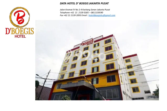 AREA KOMERSIAL! Hotel Kawasan Senen, Luas 2700m², Akses Utama AREA KOMERSIAL! Hotel Kawasan Senen, Luas 2700m², Akses Utama