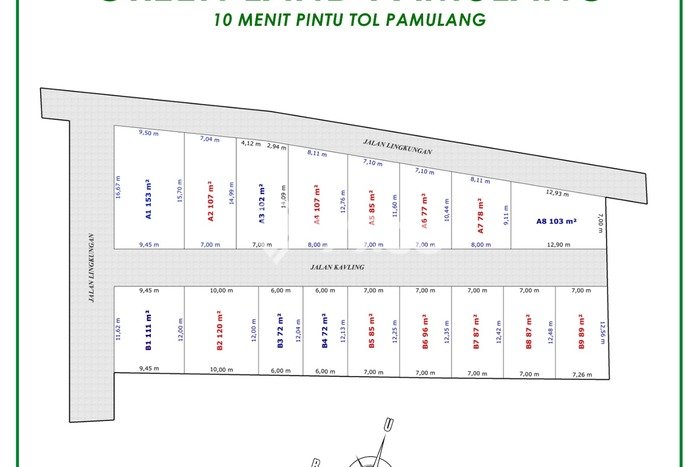Tanah Kavling di Pamulang Dijual dengan Luas 72m2 Tanah Kavling di Pamulang Dijual dengan Luas 72m2