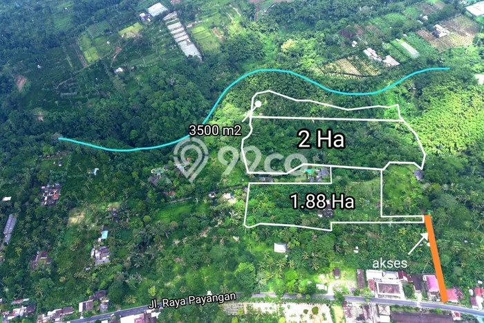Tanah di Payangan, Luas 24300m², Status Hak Milik, Akses Payangan, Gianyar, Gianyar Tanah di Payangan, Luas 24300m², Status Hak Milik, Akses Payangan, Gianyar, Gianyar