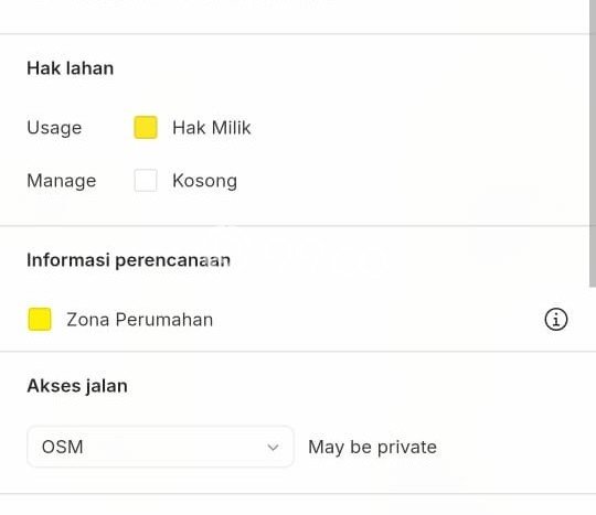 Untuk Dijual Tanah di Badung, Luas 500m2 SHM Untuk Dijual Tanah di Badung, Luas 500m2 SHM