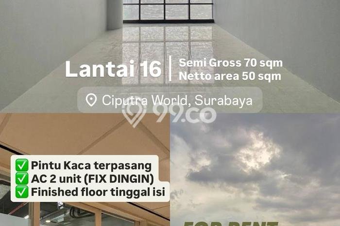 Disewakan Kantor di Kawasan Ramai Surabaya Kota Luas 70m2 Disewakan Kantor di Kawasan Ramai Surabaya Kota Luas 70m2