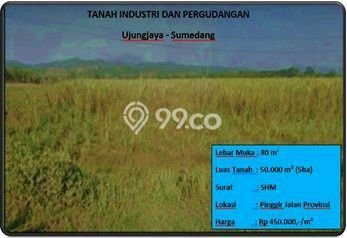 Lahan Dijual Lokasi Kertajati, Majalengka dengan Luas Tanah 50000m2 dan Status SHM Lahan Dijual Lokasi Kertajati, Majalengka dengan Luas Tanah 50000m2 dan Status SHM