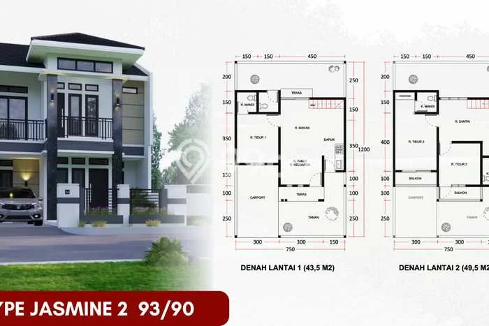 Rumah Strategis Wonosari, Gunung Kidul, LT 90m² Bangunan 93m² Rumah Strategis Wonosari, Gunung Kidul, LT 90m² Bangunan 93m²